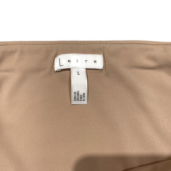 Leith Mini Stretchy Body-Con Tan Taupe Mini Skirt - Picture 6 of 6
